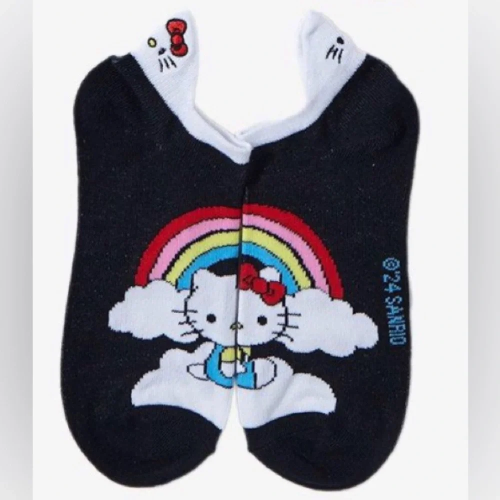 New Hello Kitty Ankle Socks- 3 pairs